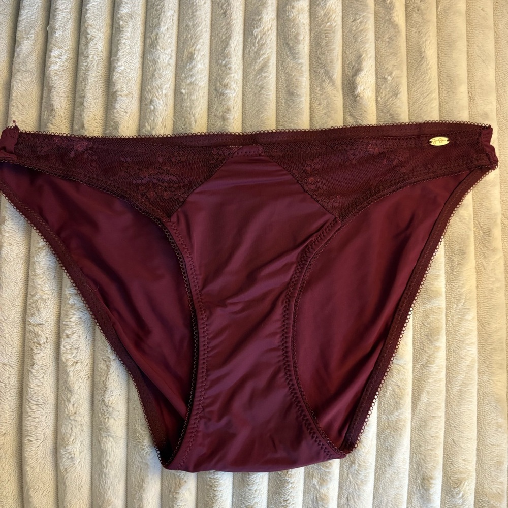 Jessica Simpson Burgundy Panties